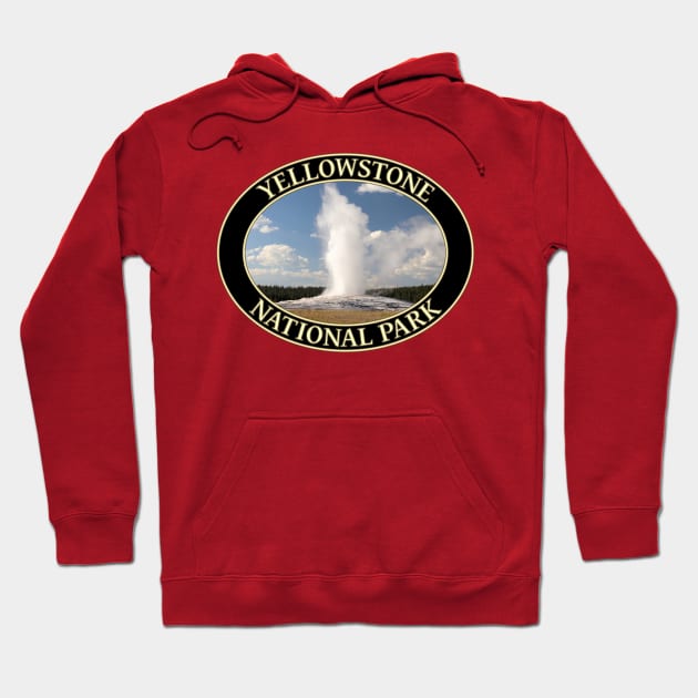 Old Faithful Geyser at Yellowstone National Park in Wyoming Hoodie by GentleSeas